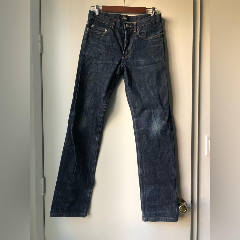 APC New Standard Straight Leg Dark Wash Jeans Size 30